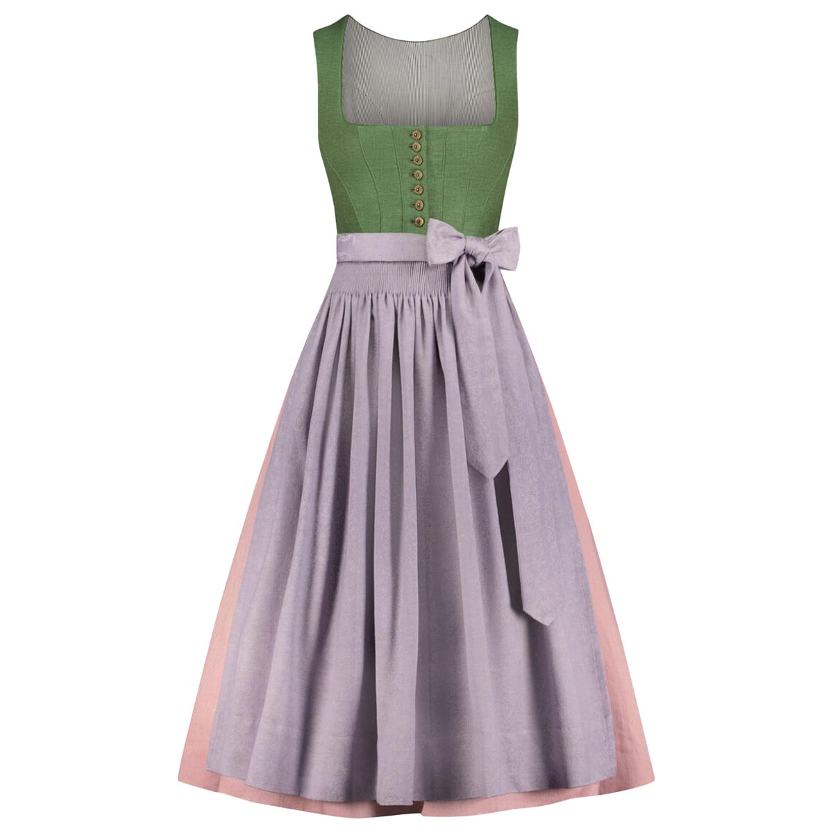 Green Lilac Dirndl Stylish Bavarian Dress for Oktoberfest Green Lilac Dirndl Stylish Bavarian Dress for Oktoberfest
