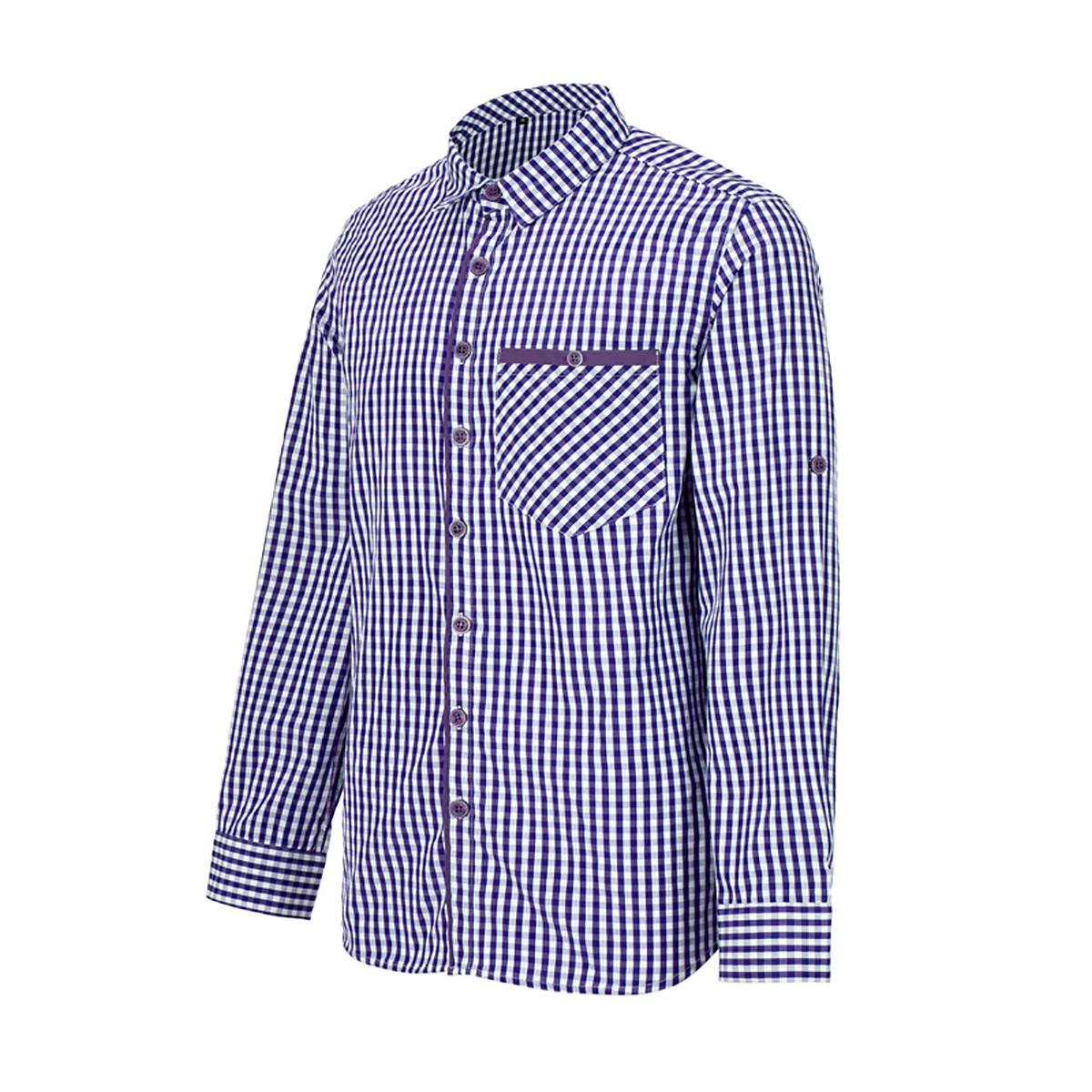 Bavarian Classic Men Shirt Checkered Blue
