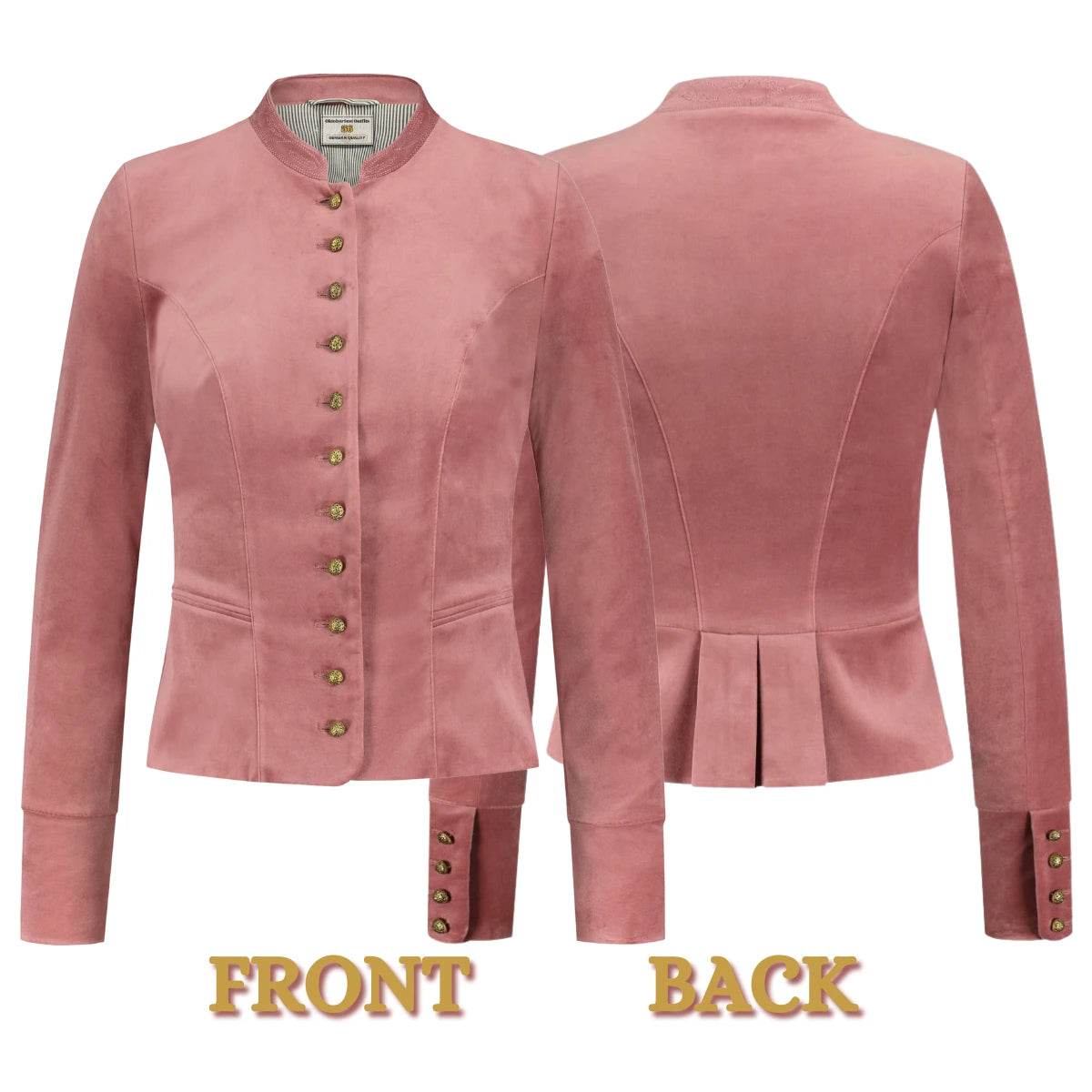 Bavarian Women Dirndl Jacket (Dusty Pink)