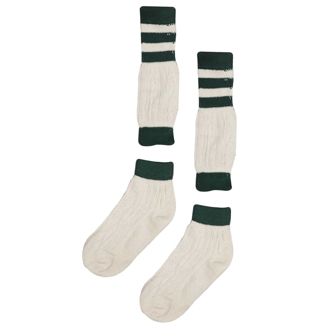 Bavarian Calf Socks(White&Green)