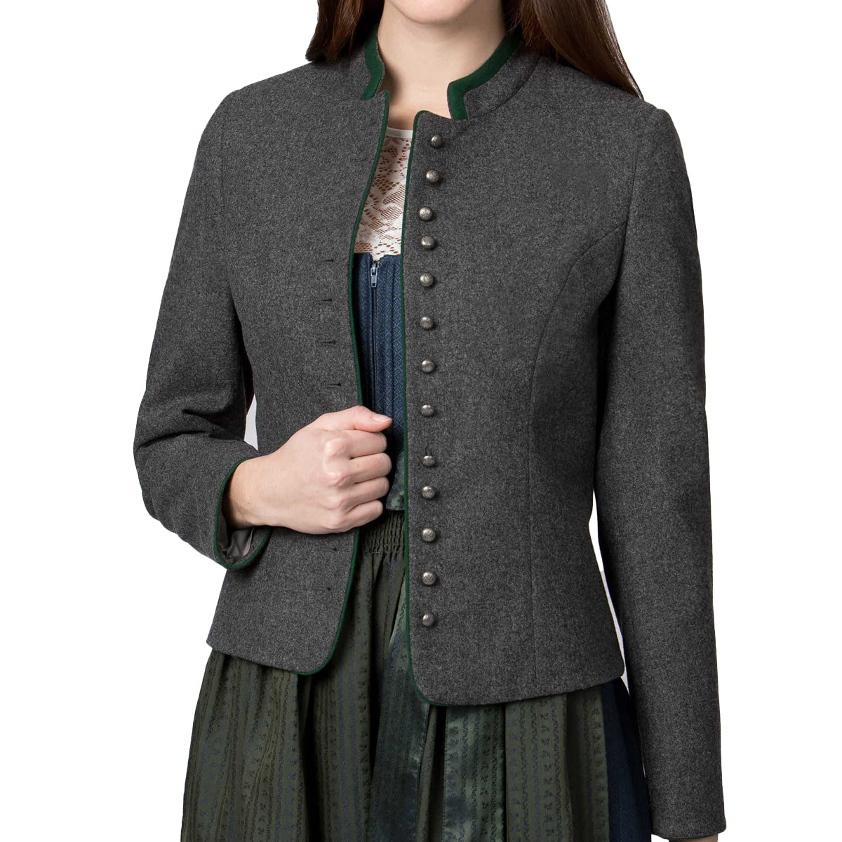 Bavarian Women Dirndl Jacket Black