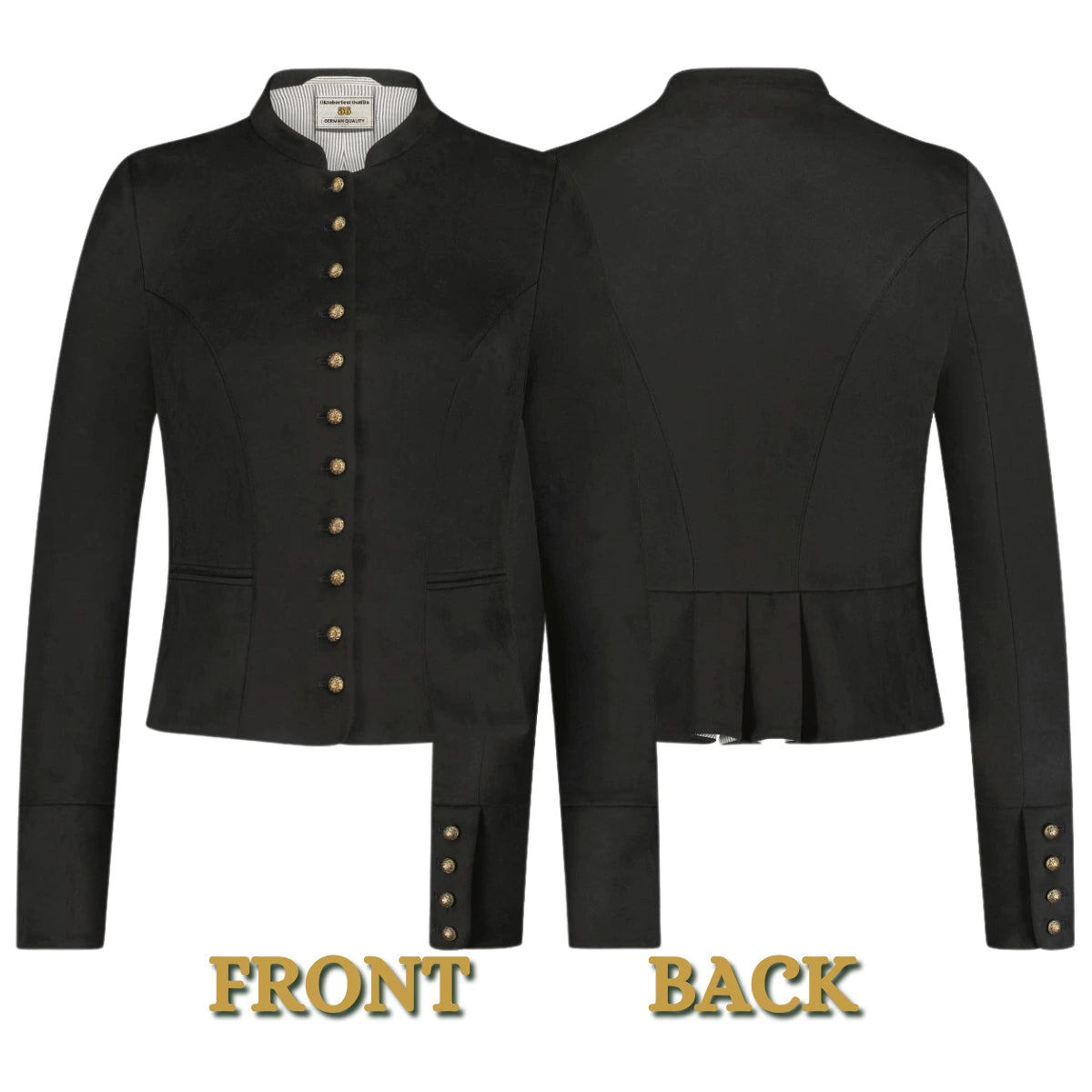 Bavarian Dirndl Jacket (Black)