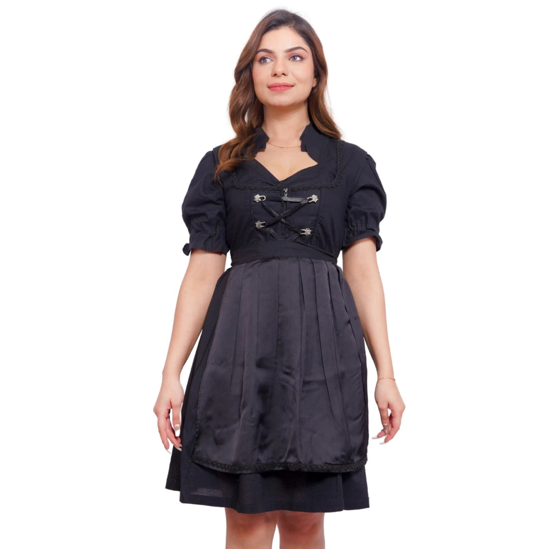 Black Bavarian Dirndl Dress
