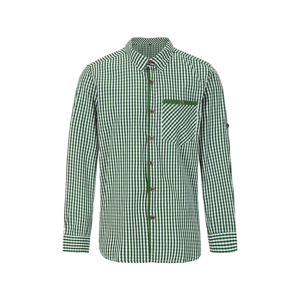 oktoberfest dress shirt Mens Bavarian Oktoberfest Shirt Blue White Gingham