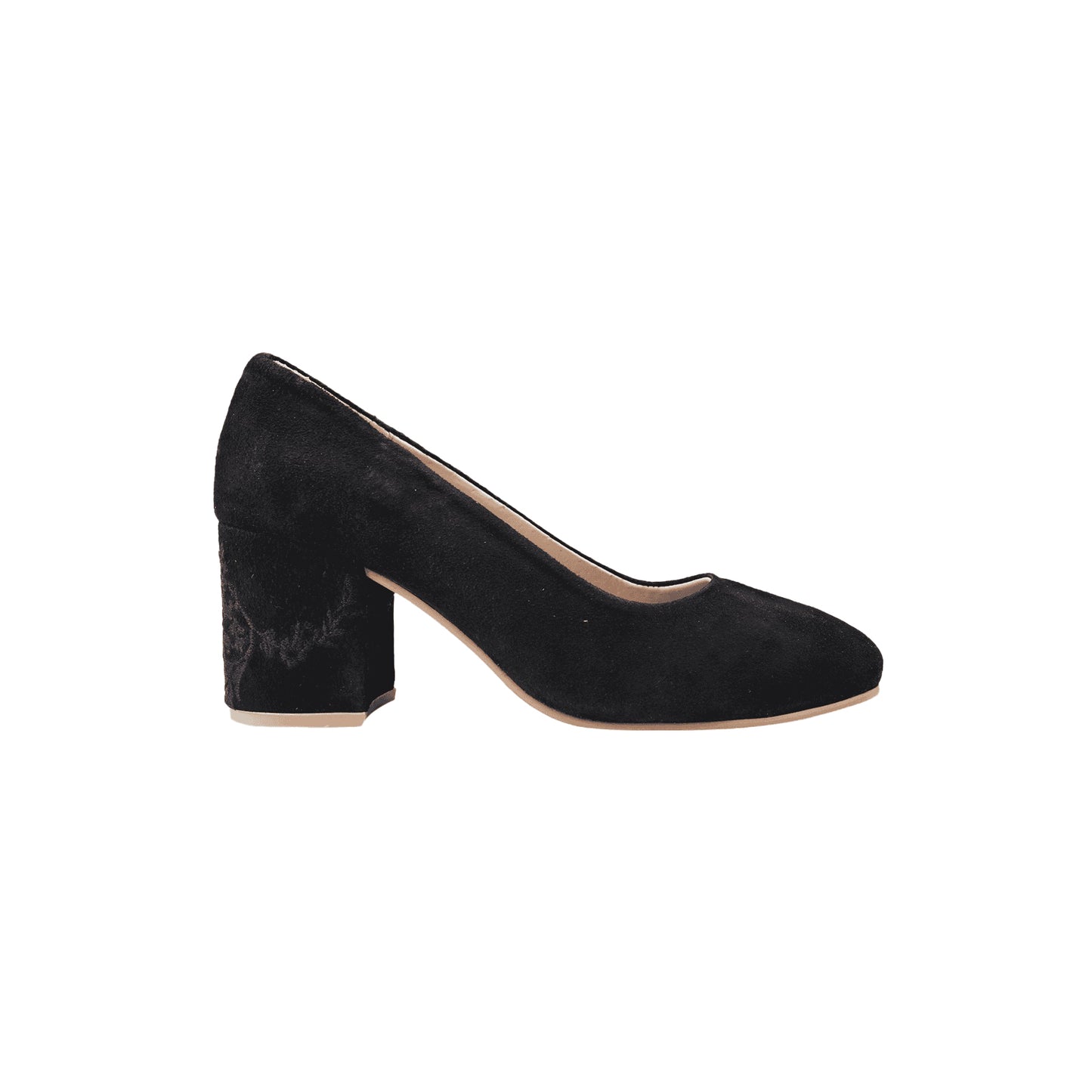 Dirndl Shoes Black With Embroidery