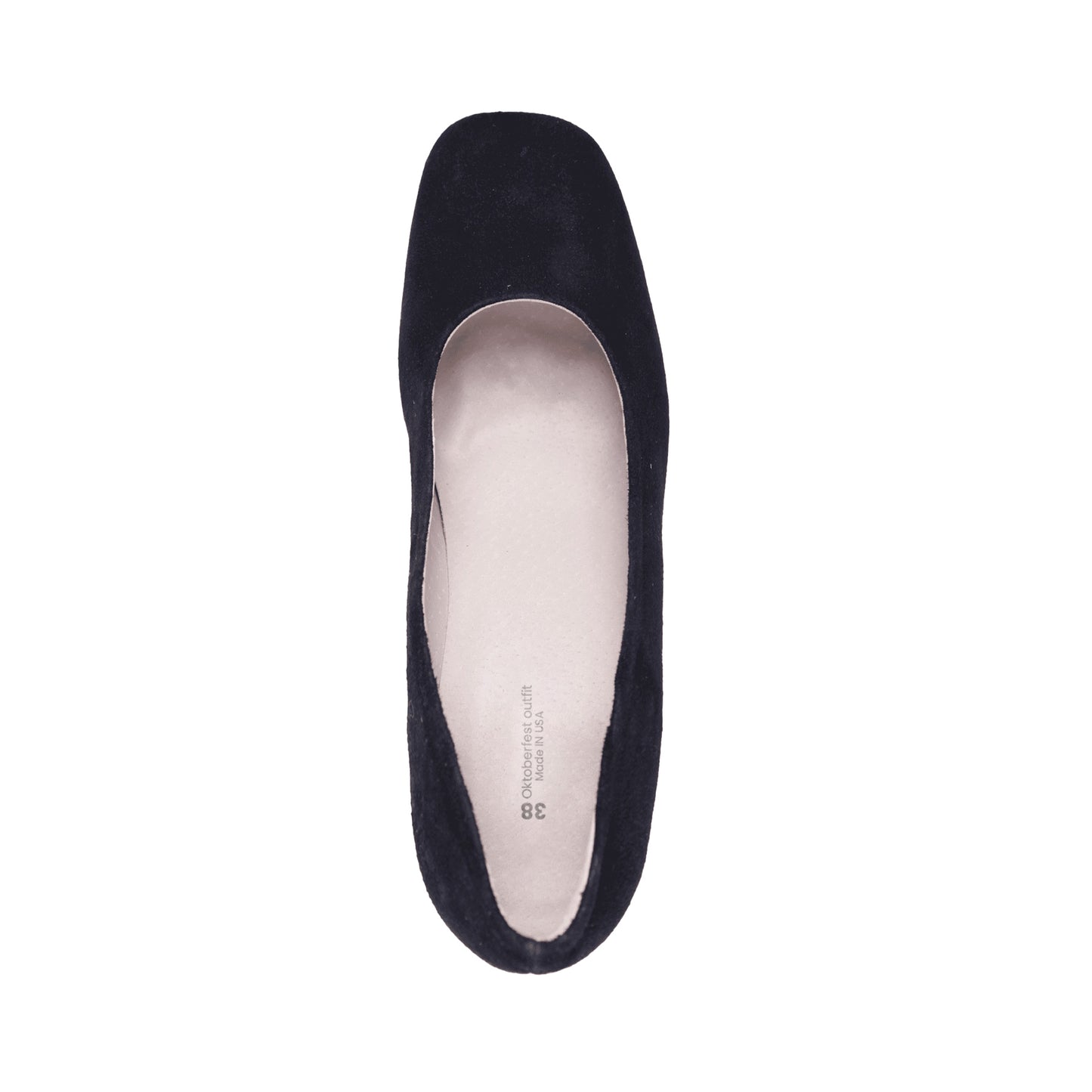 Dirndl Shoes Black With Embroidery