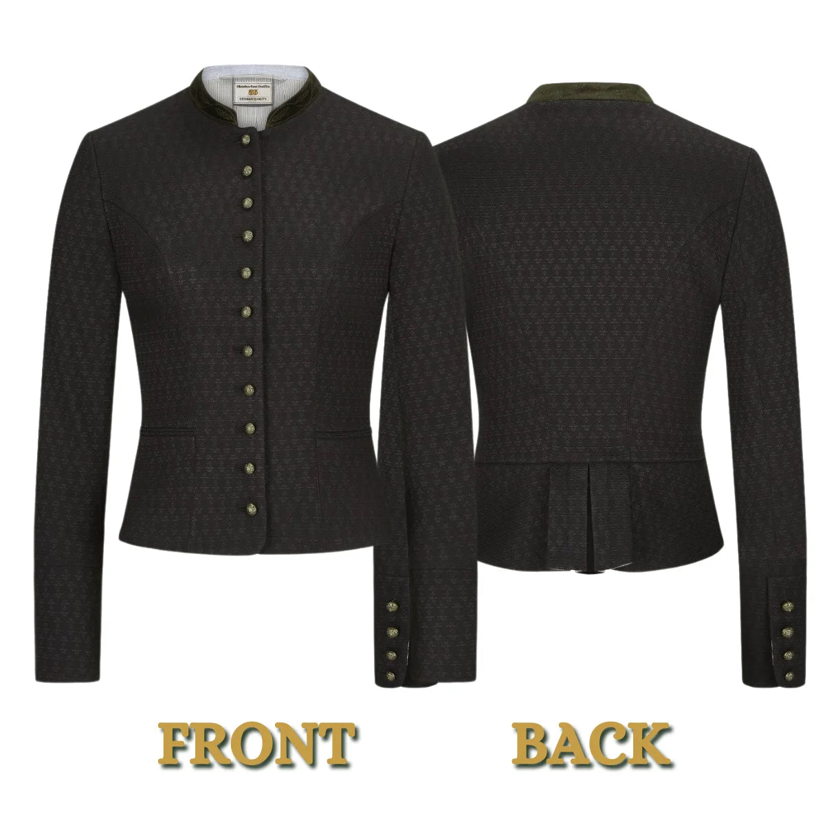 Bavarian Women Dirndl Jacket (Black)
