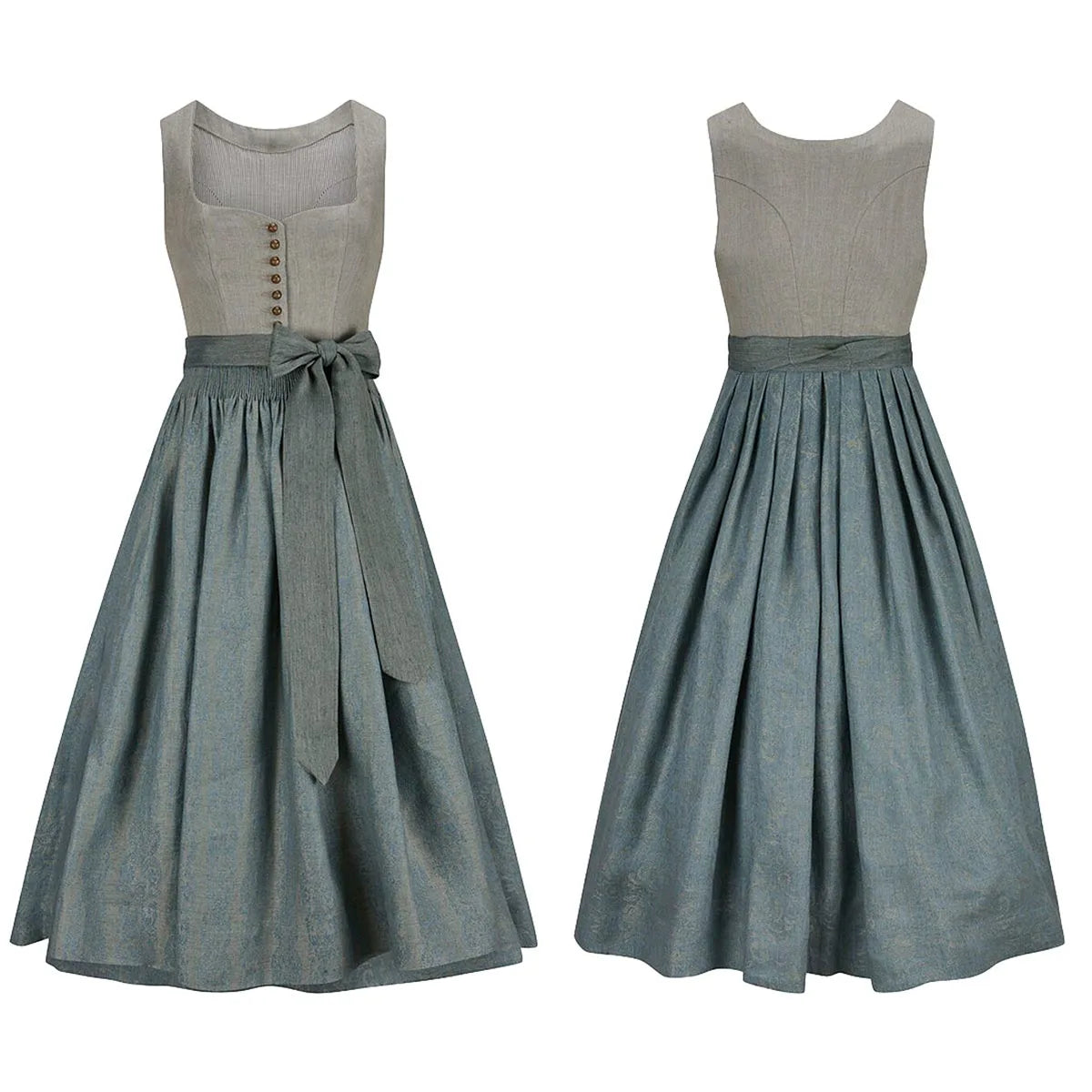 German Dirndl Greyish Teal