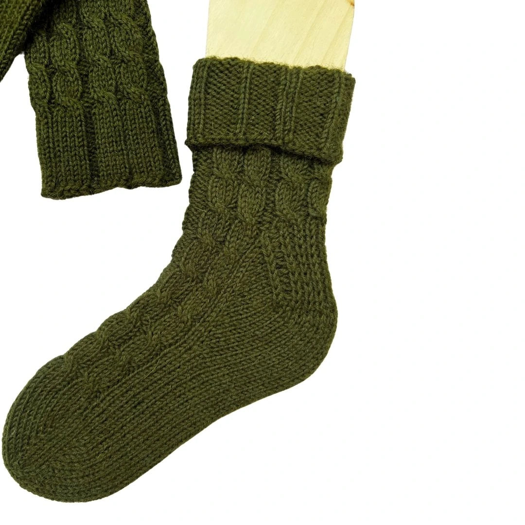 Trachten Calf Socks (Green)