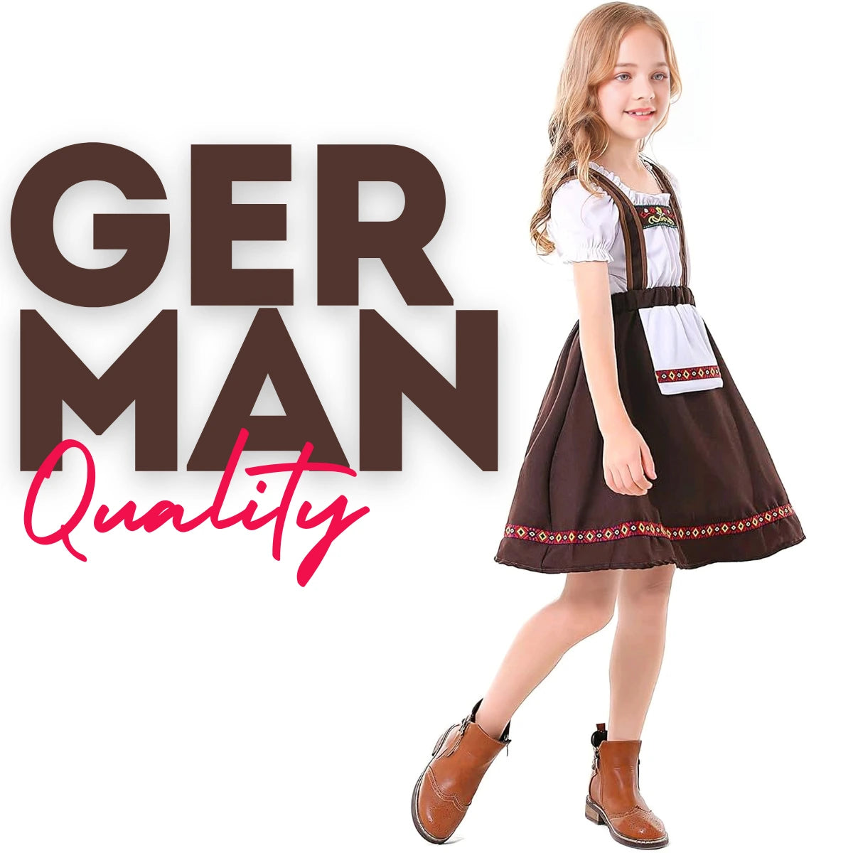 Children Girl Dirndl Costume for Oktoberfest M Children Girl Dirndl Costume for Oktoberfest M