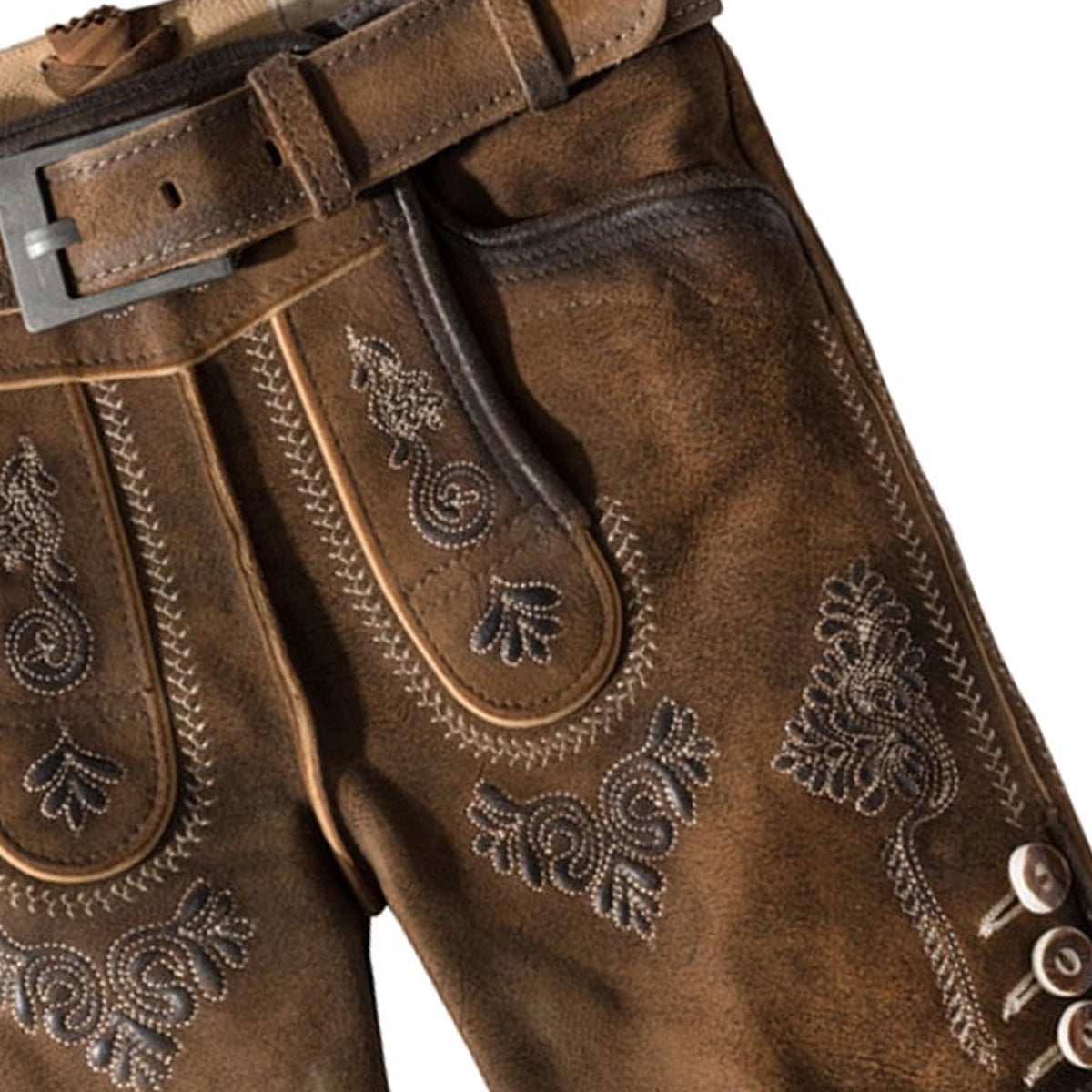 Kids Brown Lederhosen