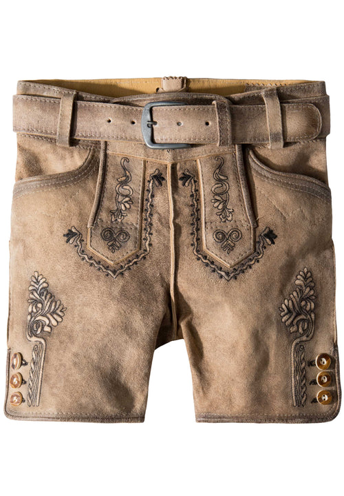 Kids Brown Lederhosen