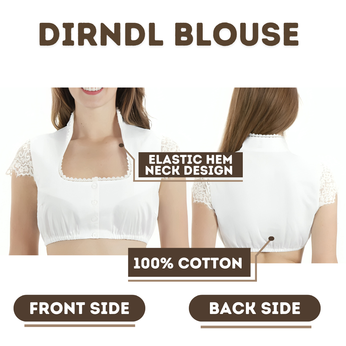 Short Sleeve Lace Blouse