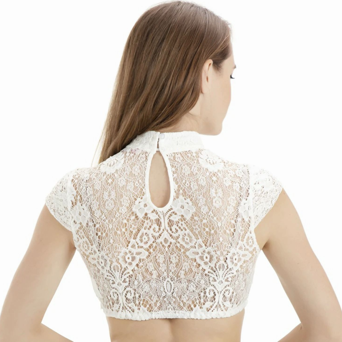 Ladies White Dirndl Blouse