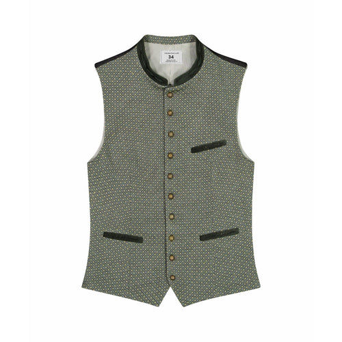 Trachten Vest Fancy Grey