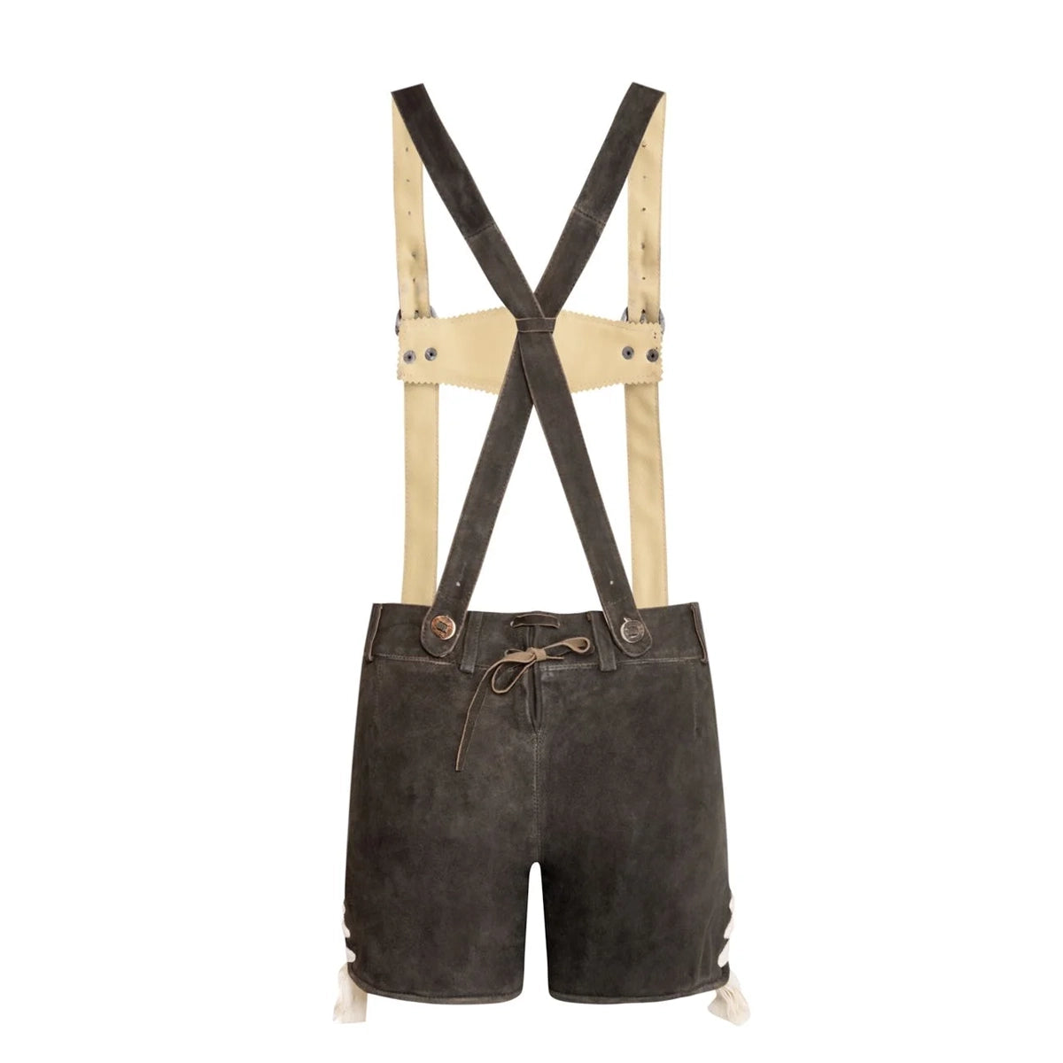 Lederhosen Women Short Dark Brown