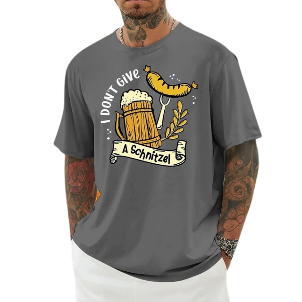 Male Beer Printed Traditional Oktoberfest T-Shirt