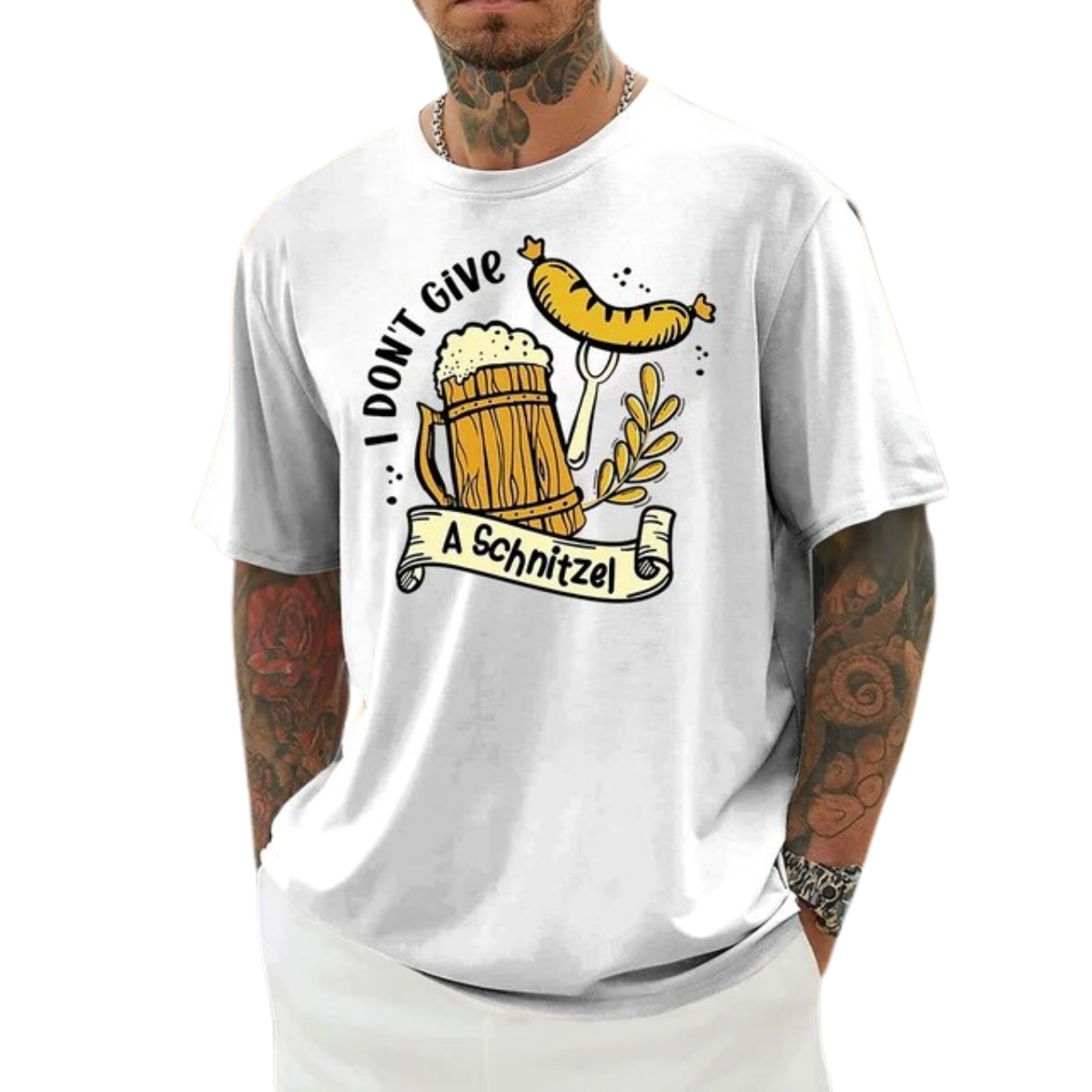 Male Beer Printed Traditional Oktoberfest T-Shirt