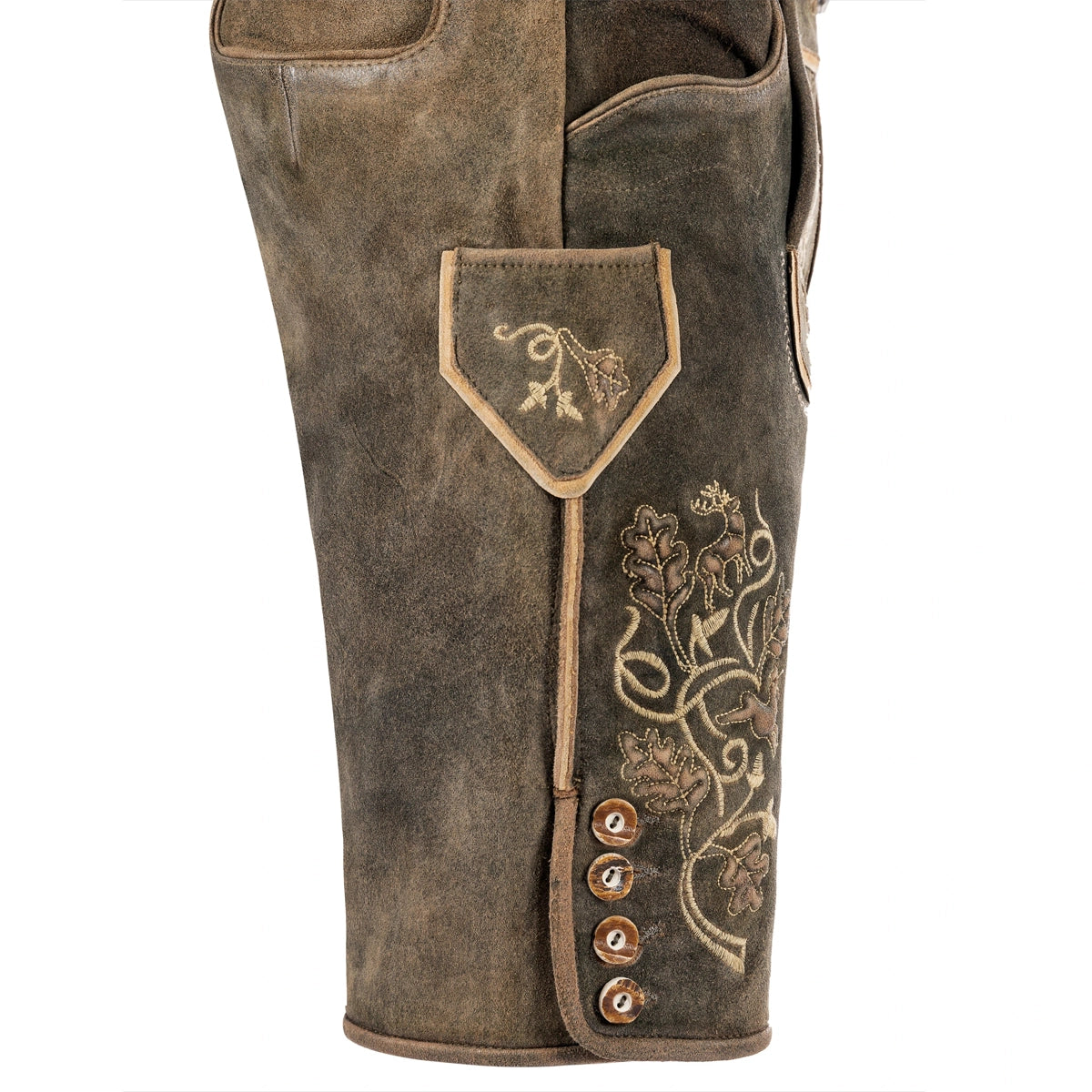 Lederhosen Olive Brown