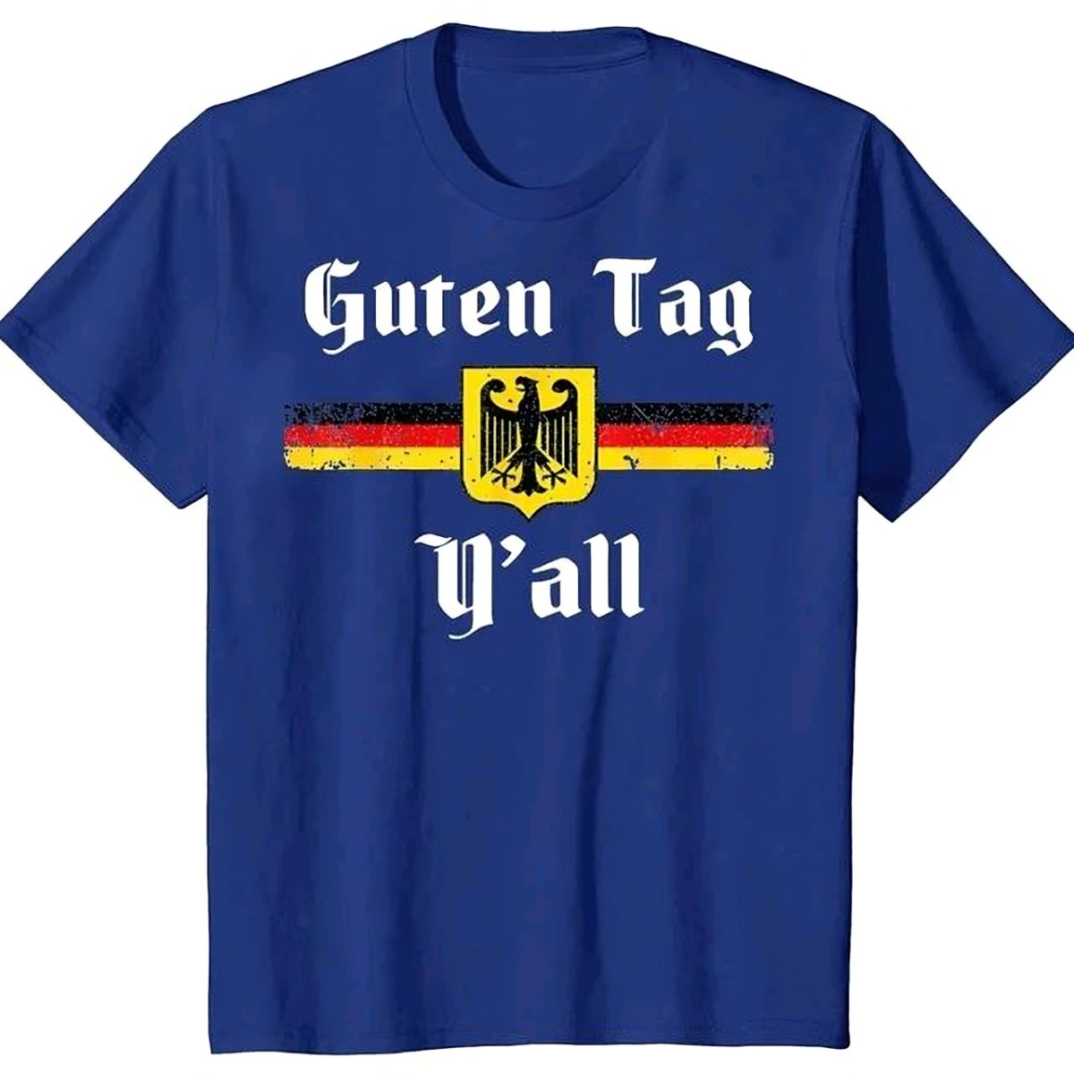 Oktoberfest German Flag Eagle Y'all Fun T-Shirt