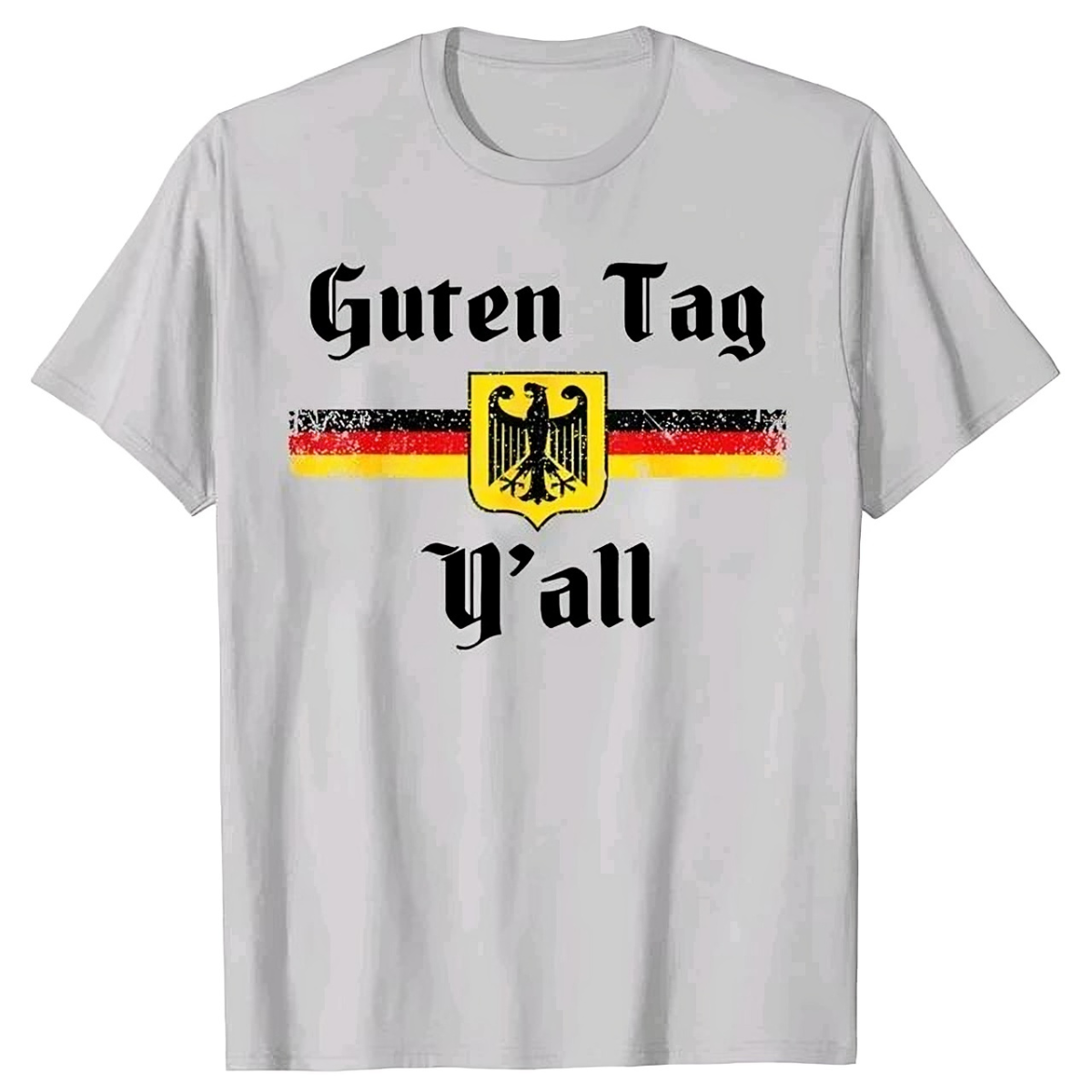Oktoberfest German Flag Eagle Y'all Fun T-Shirt