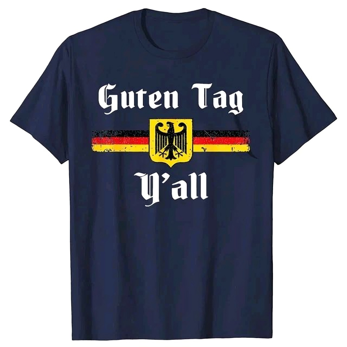 Oktoberfest German Flag Eagle Y'all Fun T-Shirt