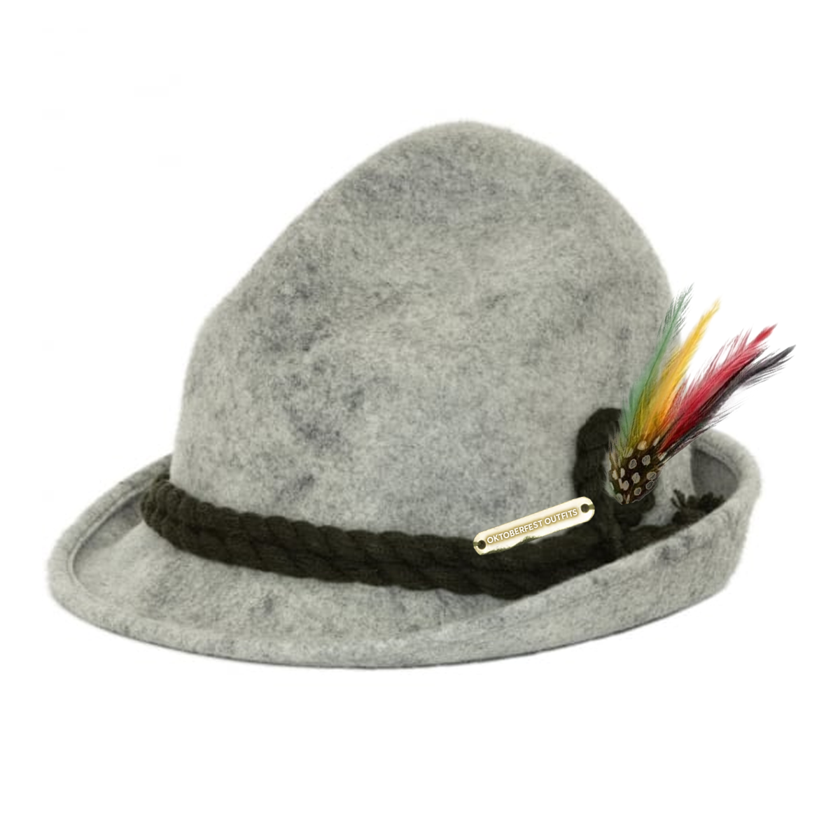 Oktoberfest Lederhosen Hat Grey