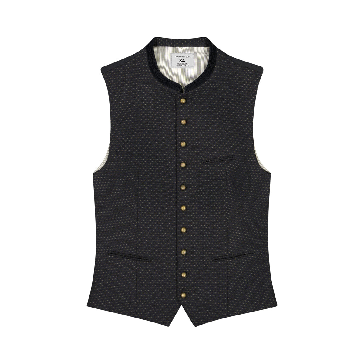 Trachten Waistcoat Black