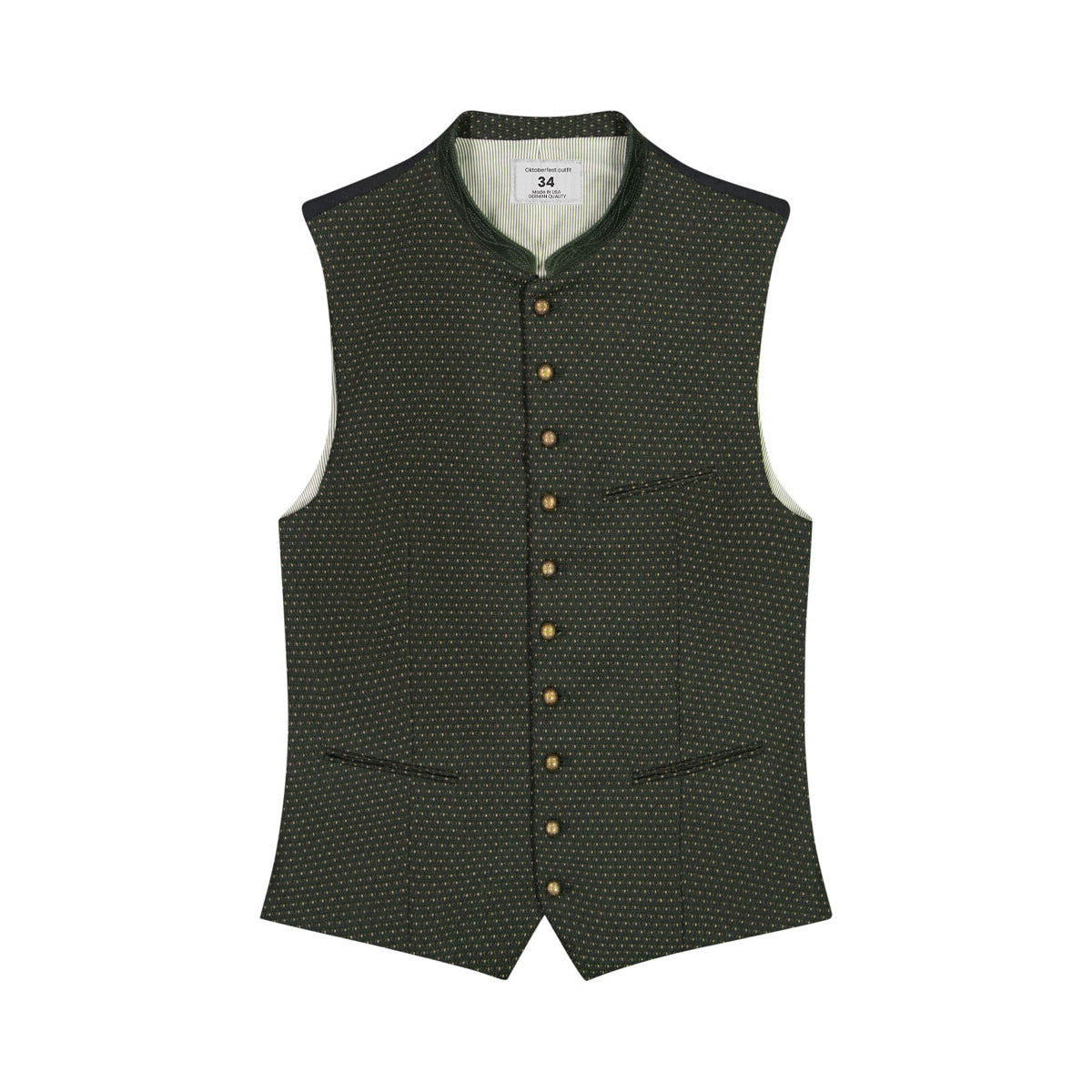 Trachten Vest Olive Green
