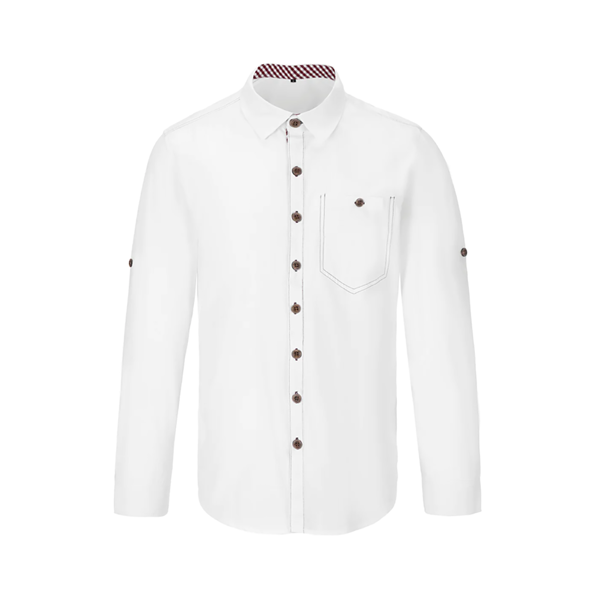 Oktoberfest Men Trachten White Shirt