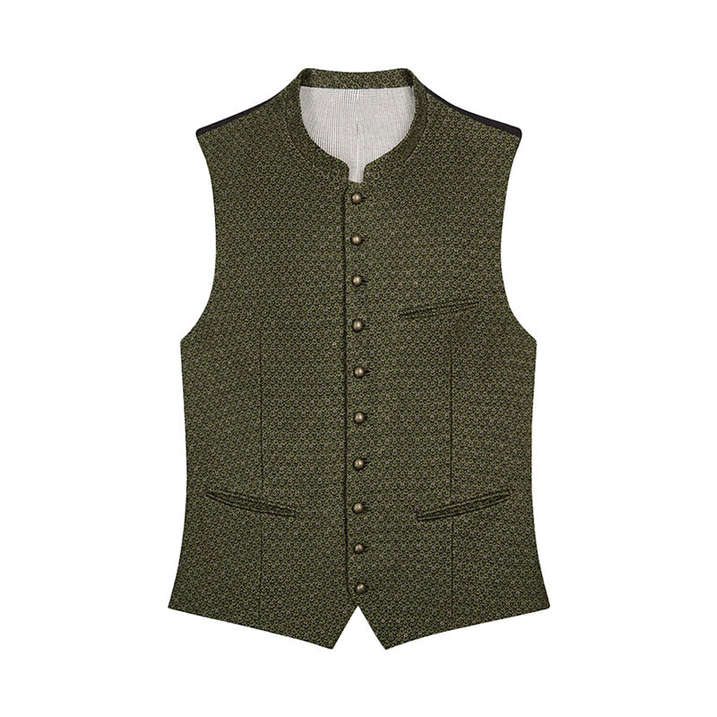 Trachten Olive Green Vest