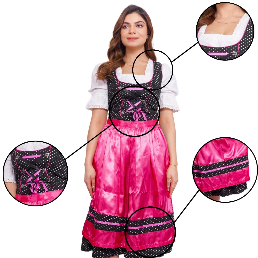 Pink German Dirndl Dress