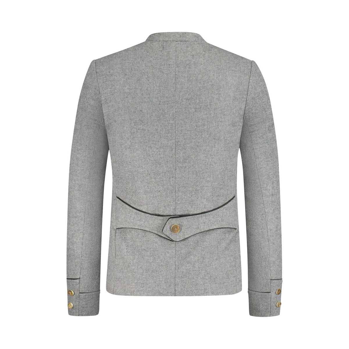 Premium Men Lederhosen Grey Wool Jacket
