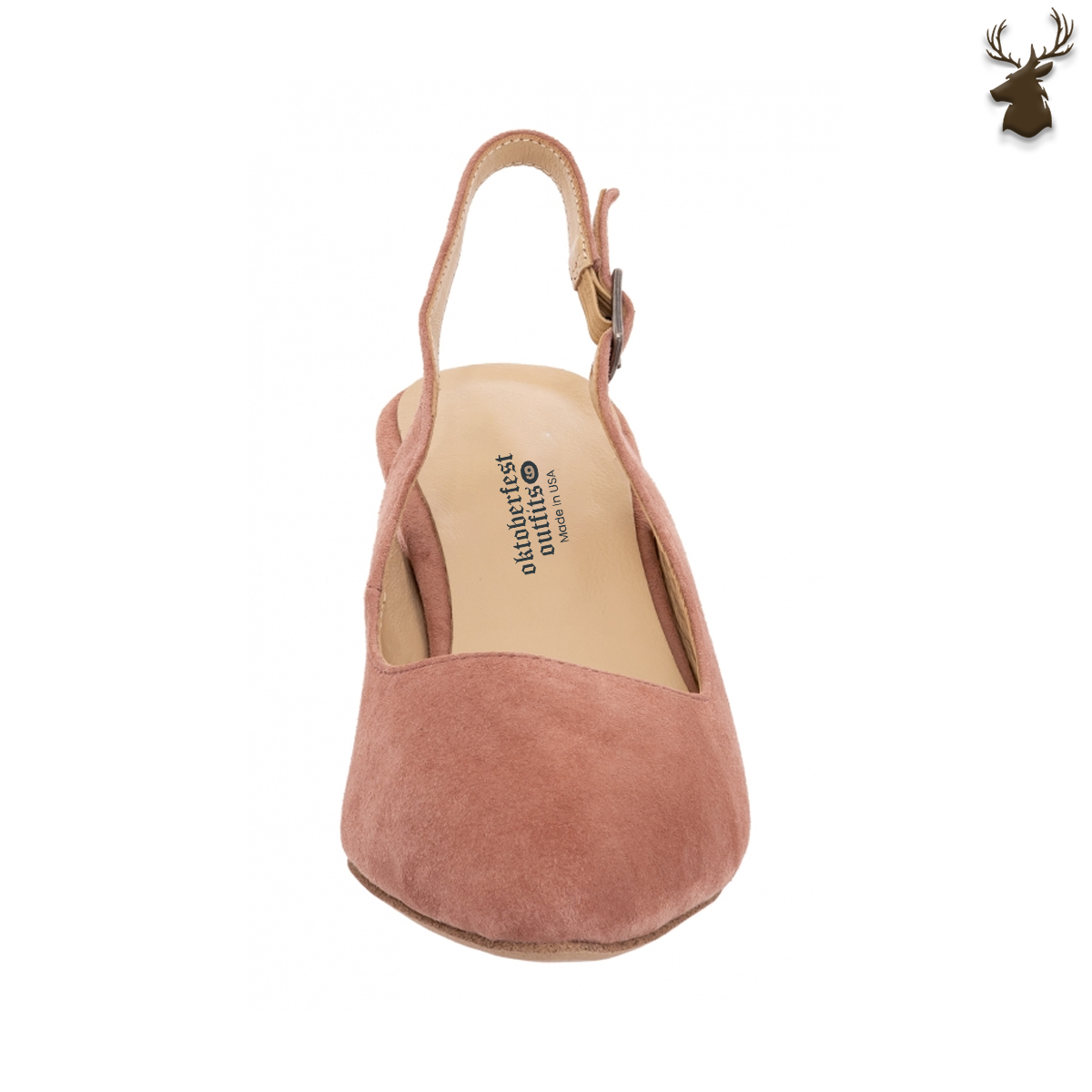 Premium Women Dirndl Slingback Pumps Pink