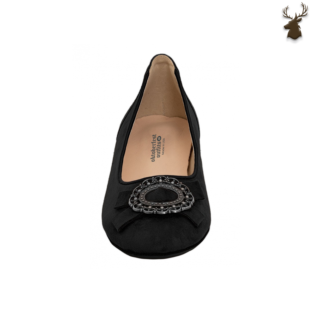 Premium Women Oktoberfest Ballerina Pumps Black