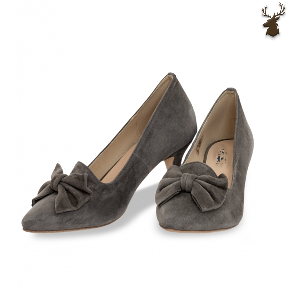 Premium Women Oktoberfest Court Shoes Anthracite