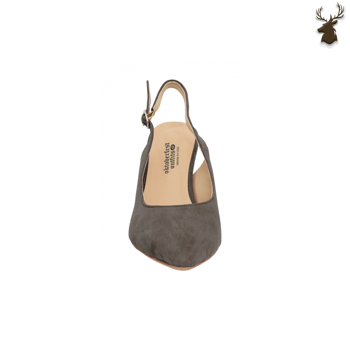 Premium Women Oktoberfest Slingback Pumps Anthracit