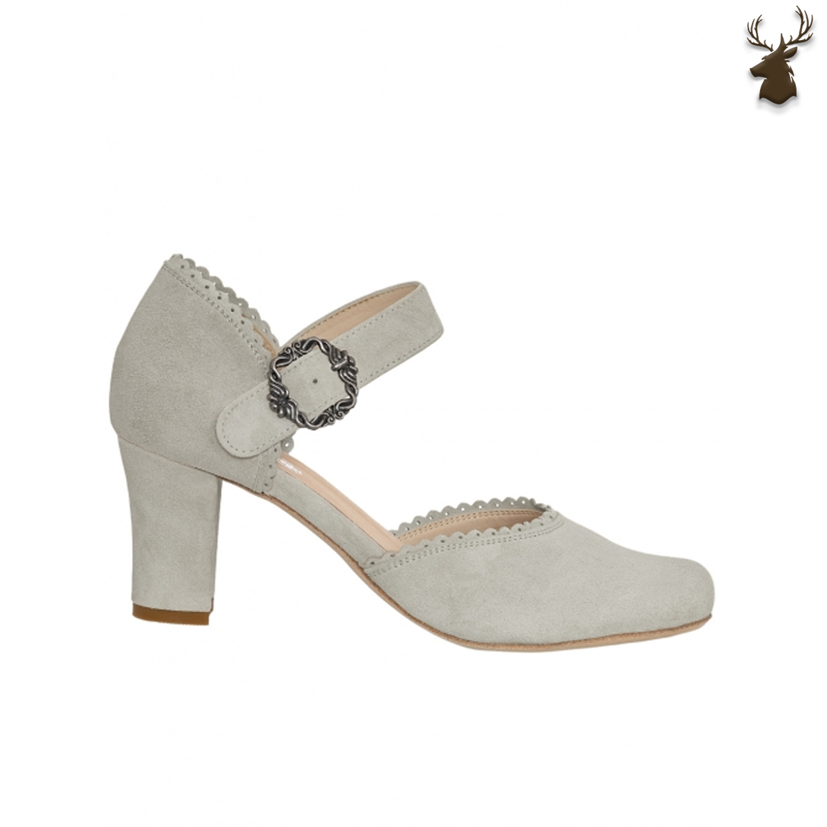 Premium Women Oktoberfest Strap D'orsay Shoes Grey
