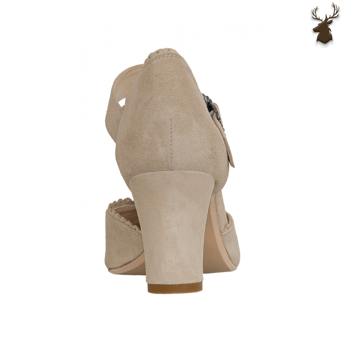 Premium Women Oktoberfest Strap D'orsay Shoes Taupe
