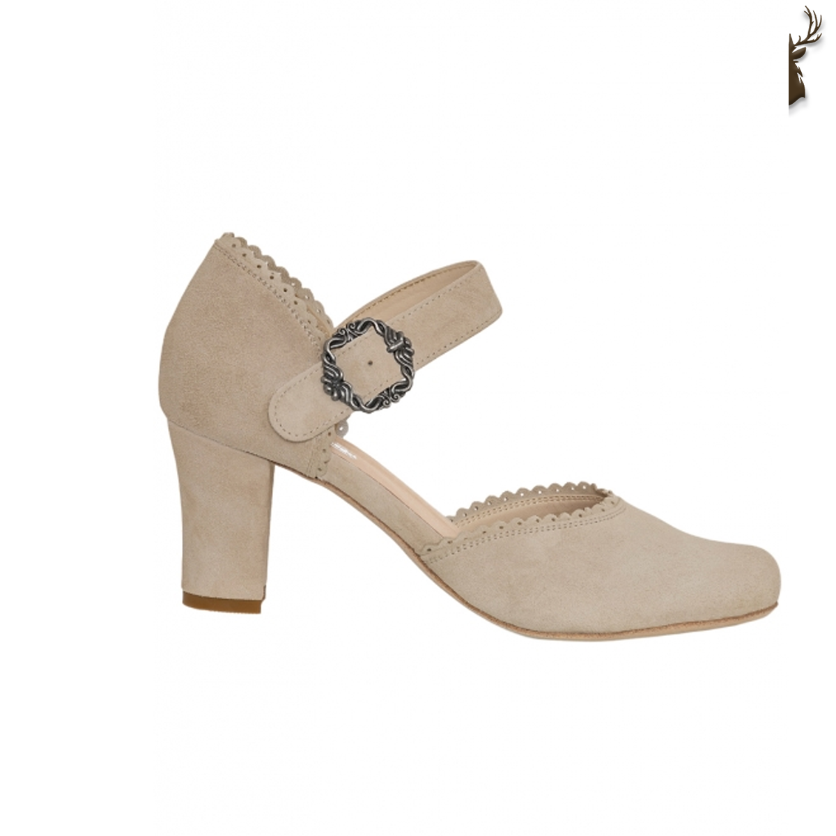 Premium Women Oktoberfest Strap D'orsay Shoes Taupe