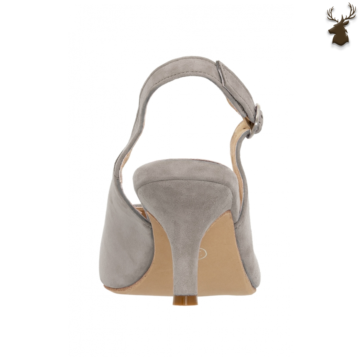 Premium Women Slingback Pumps Grey