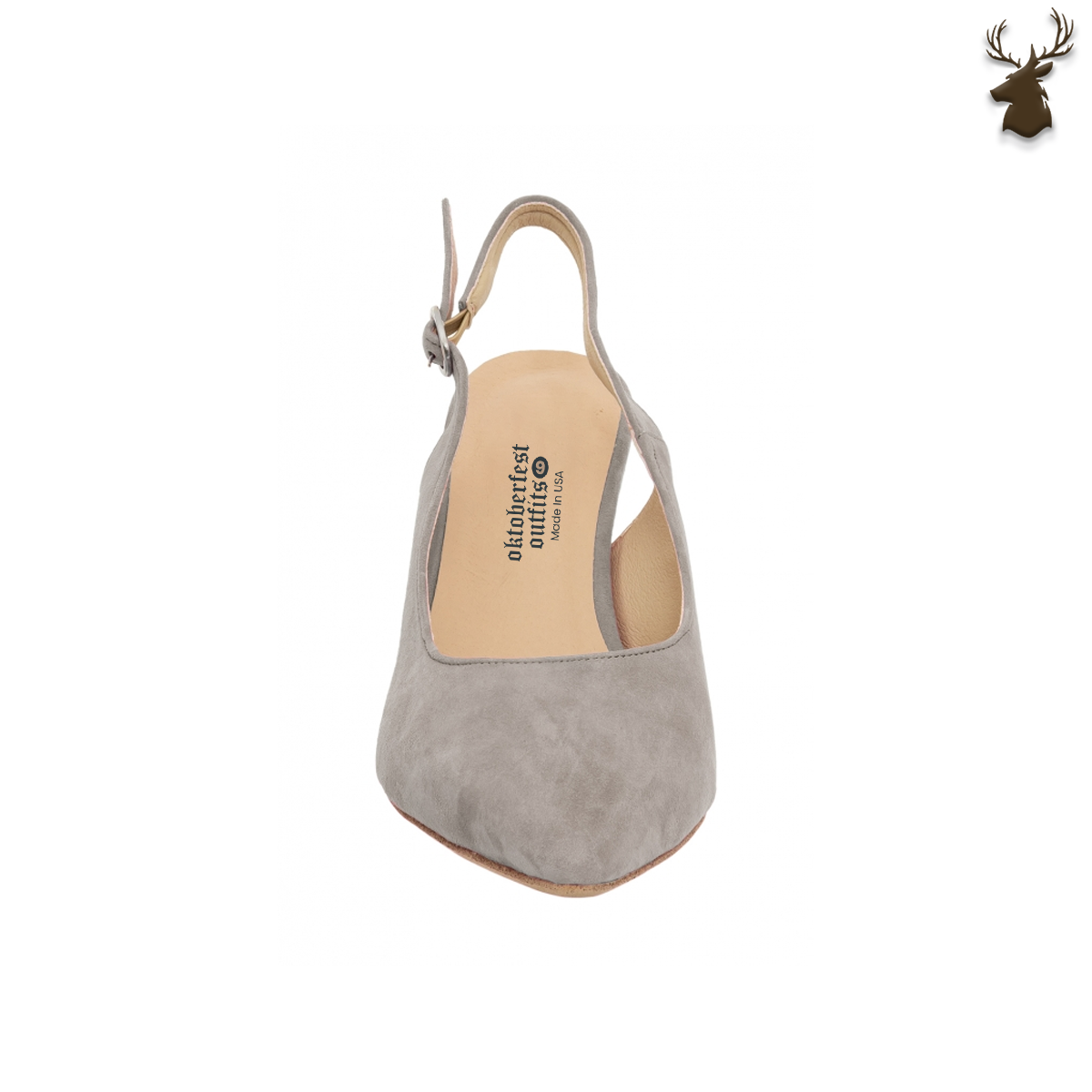 Premium Women Slingback Pumps Grey