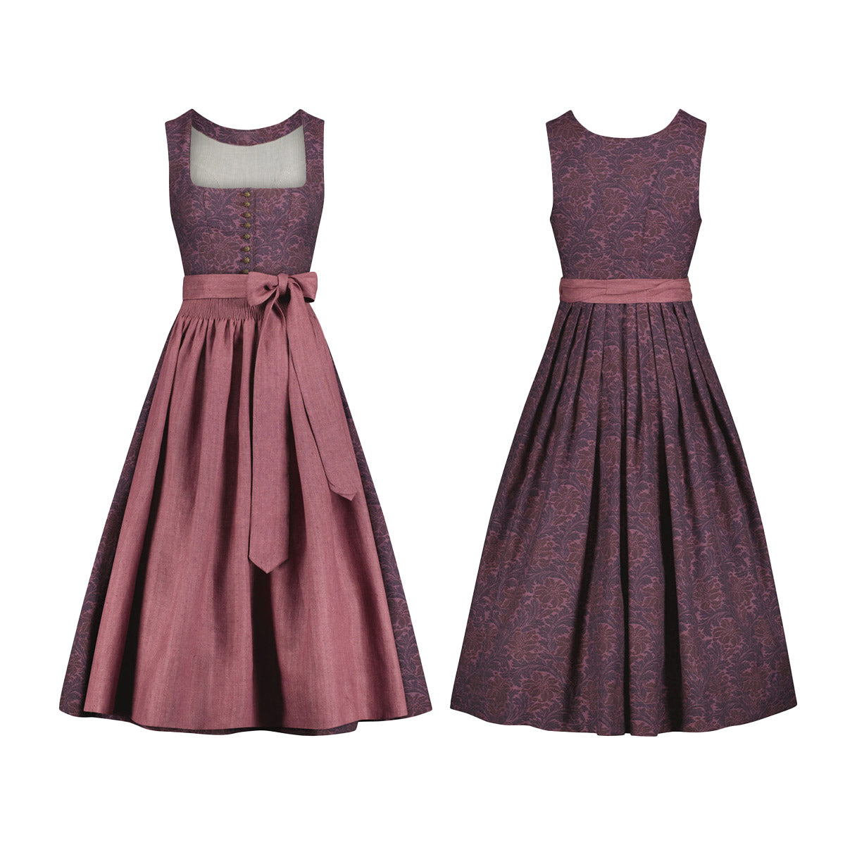 Purple Taupe Dirndl