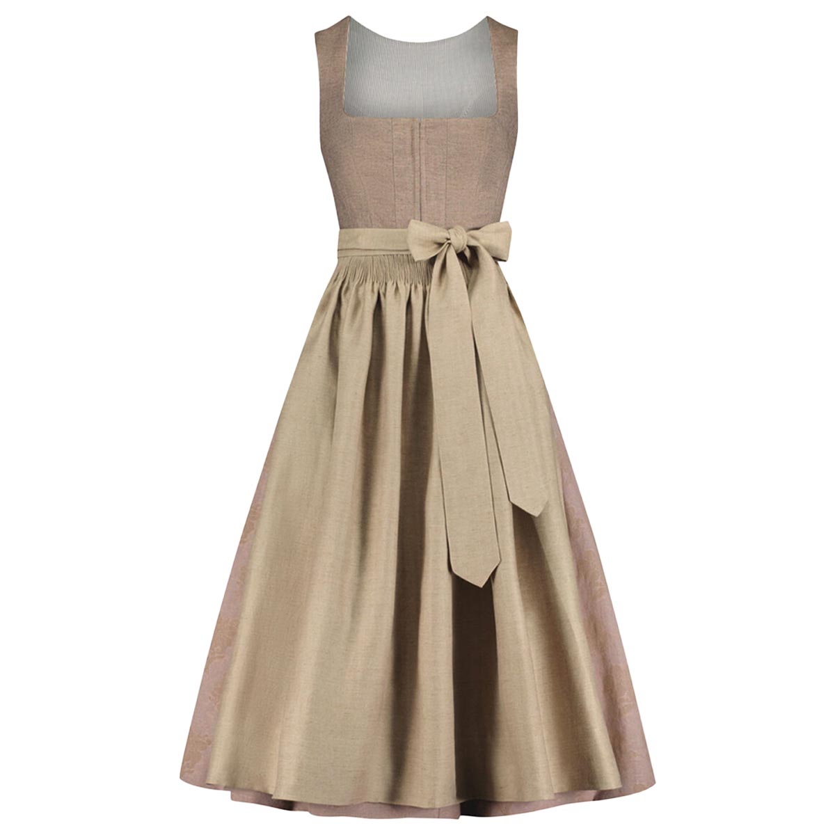 brown oktoberfest dress TEAJOPSUU 4-16Y Girls Oktoberfest Dresses Traditional Long Sleeve Bavarian Dirndl Dresses German Beer Fastival Dress Round Neck Ankle Dress Brown