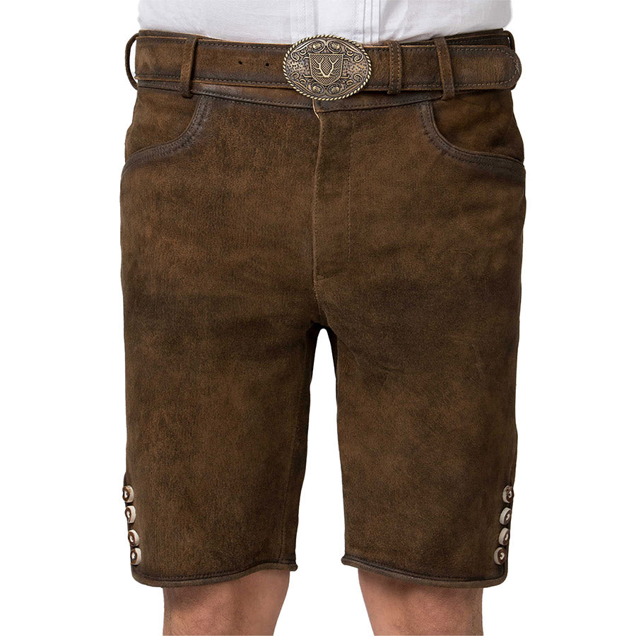 Slim Fit Brown Lederhosen