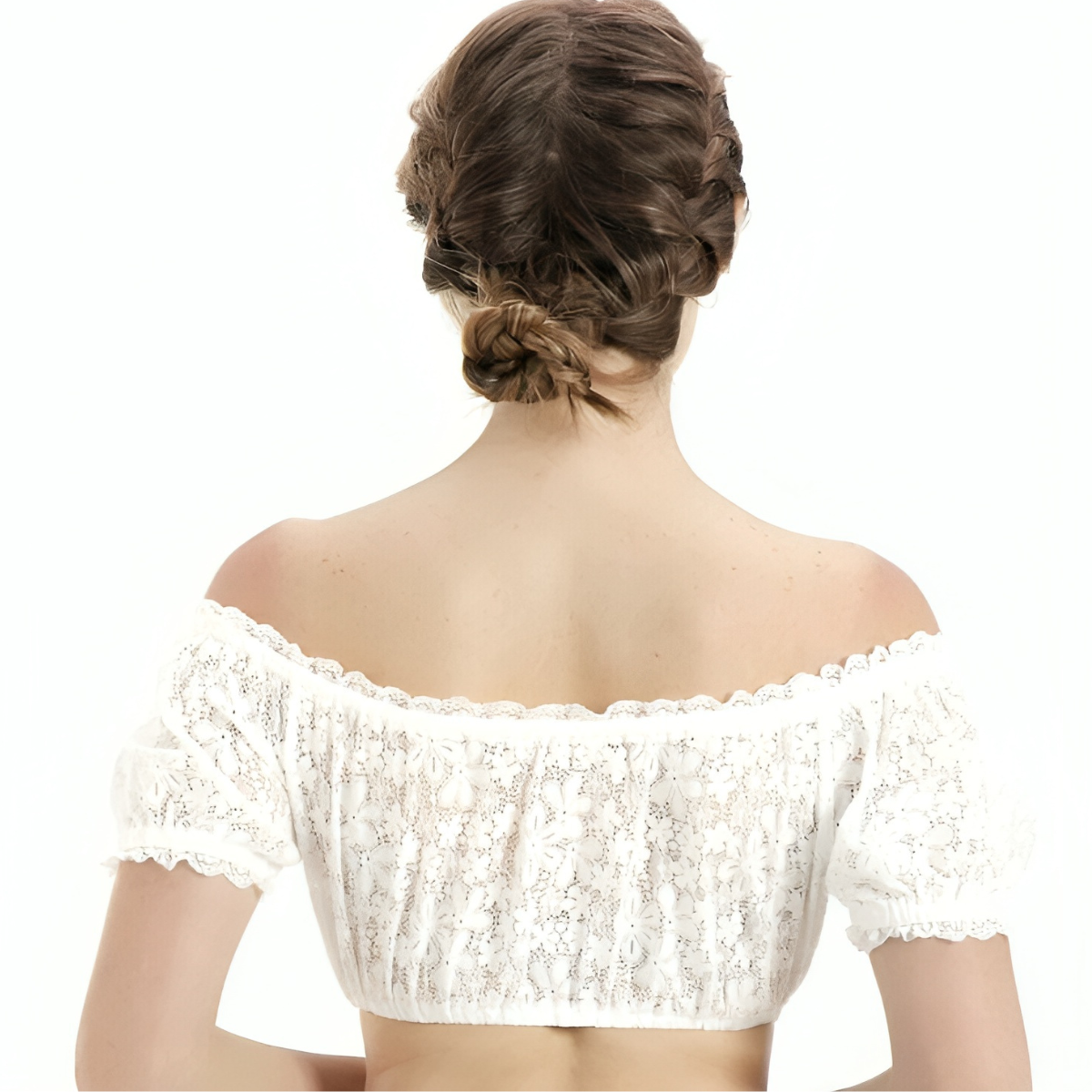 White Short Sleeve Blouse