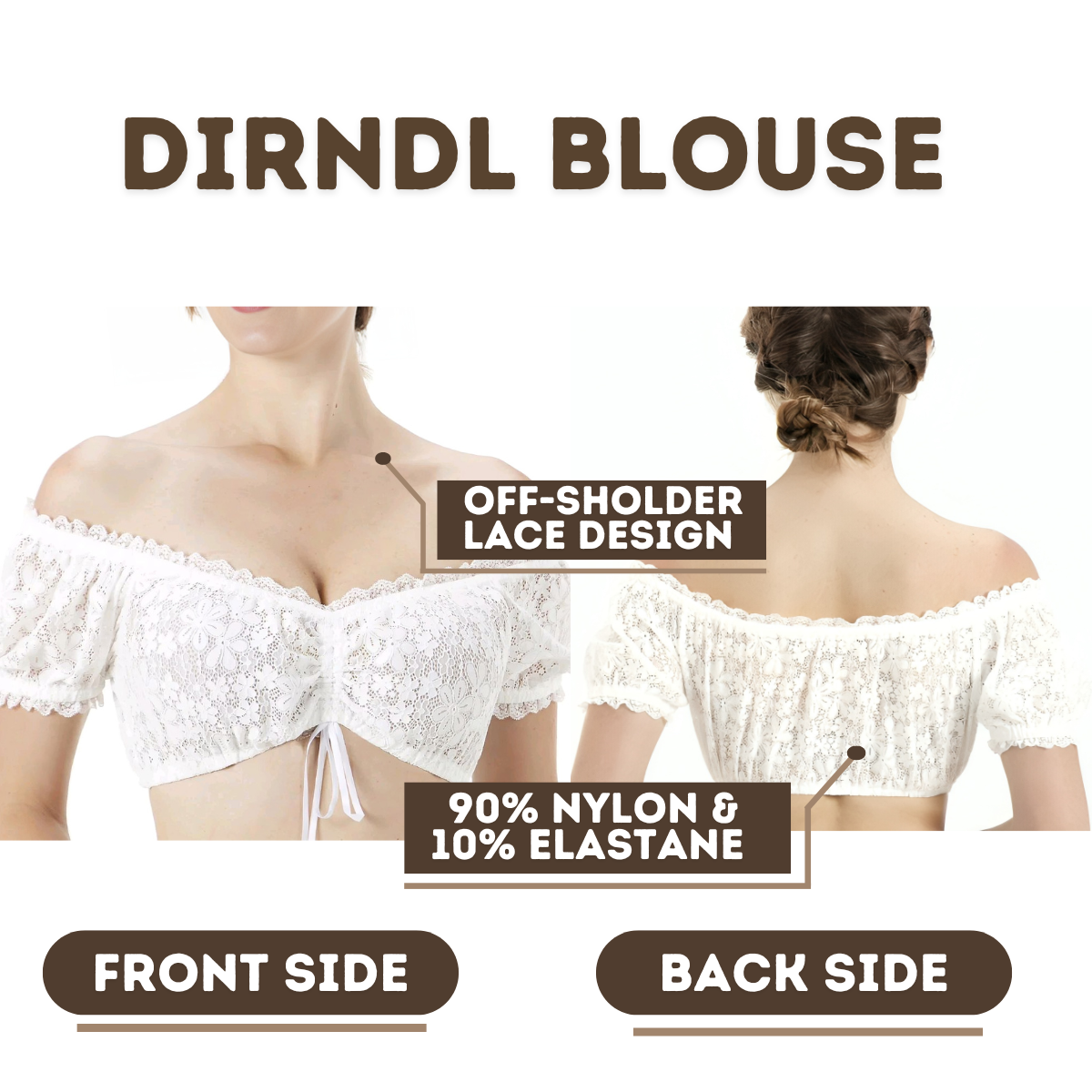 White Short Sleeve Blouse