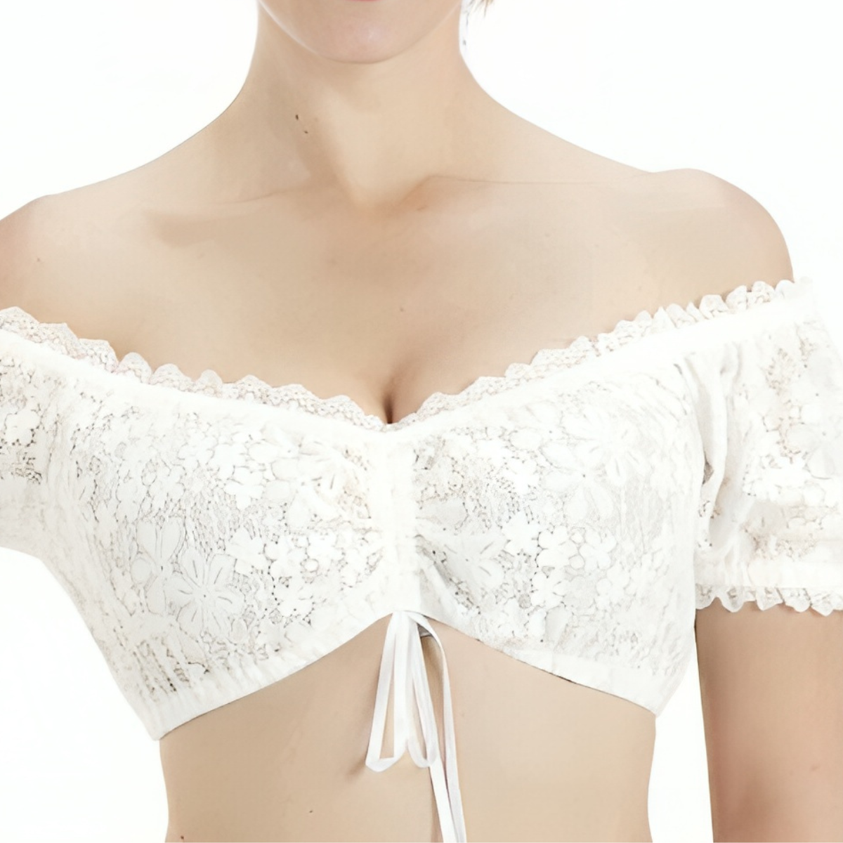 White Short Sleeve Blouse