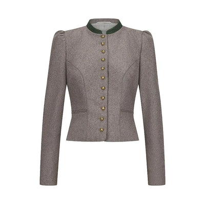 Bavarian Women Dirndl Jacket (Taupe)