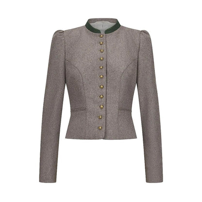 Bavarian Women Dirndl Jacket (Taupe)